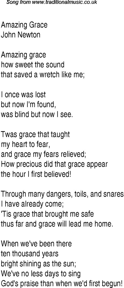 Testo Di Amazing Grace