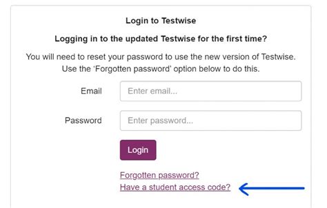Testwise Student Login