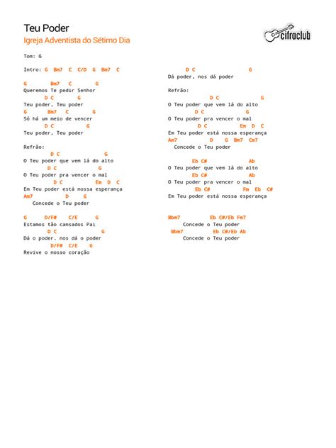 Teu Poder Letra