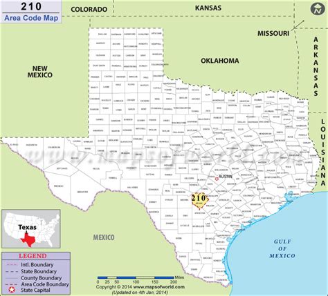 texas 210 area code