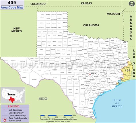 texas 409 area code