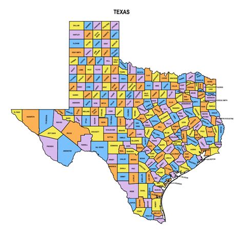 texas county maps