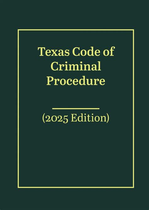 texas criminal procedure code