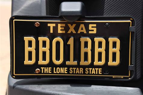 texas custom plates