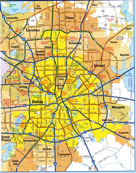 texas dallas map