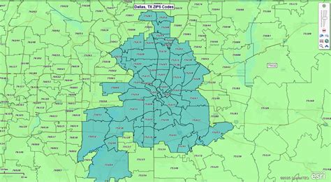 texas dallas zip code