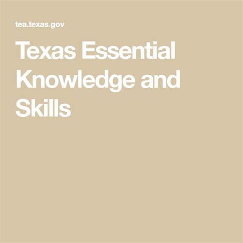 Texas Essential Knowledge And Skills Texas Education Agency Teks Third Grade - Teks Third Grade