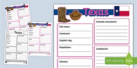 texas fact file