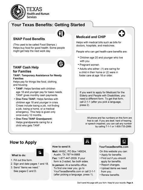 texas food stamp application