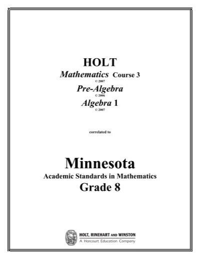 Texas Holt Mathmatics Course 3 Workbook Answers