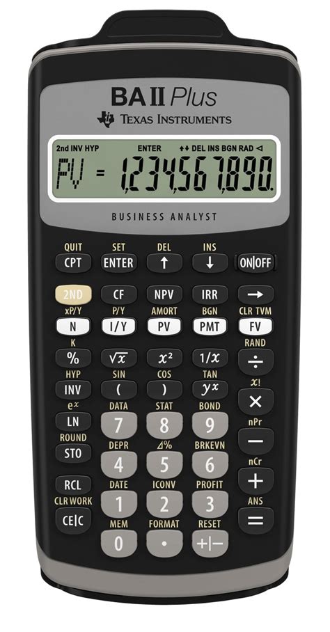 texas instruments ba ii plus