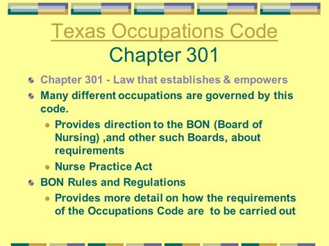 texas occupational code study guide