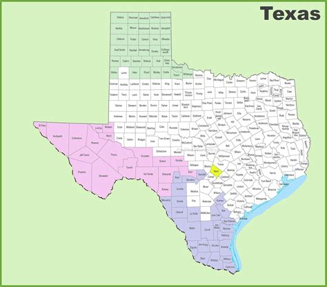 texas panhandle map