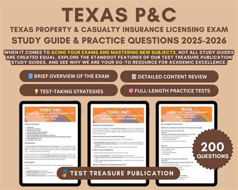texas property and casualty study guide