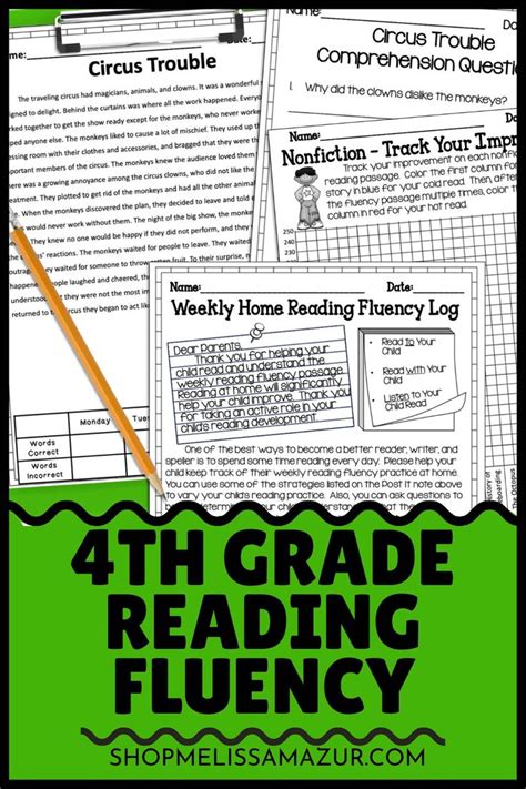 texas reading fluency 4th grade