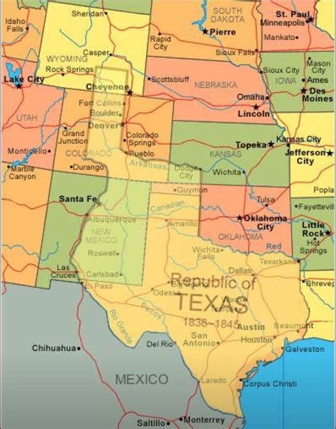 texas republic map