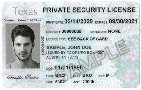 texas security license