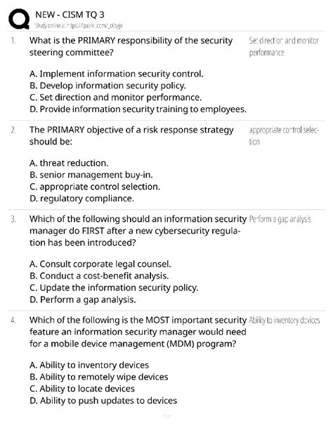 texas security manager practice test