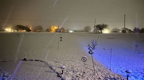 texas snowing