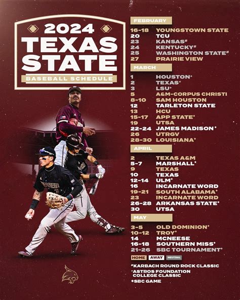 texas state baseball schedule
