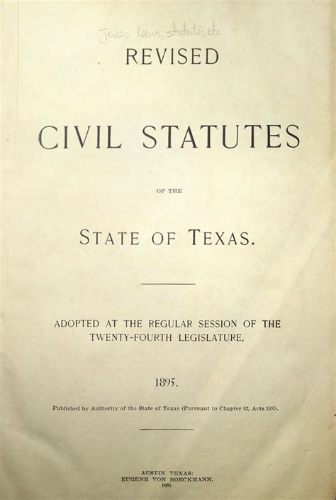 texas statutes