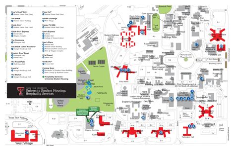 texas tech campus map