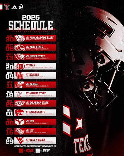 texas tech schedule