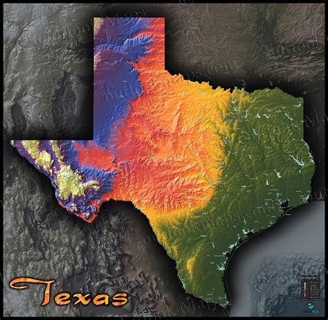 texas terrain map