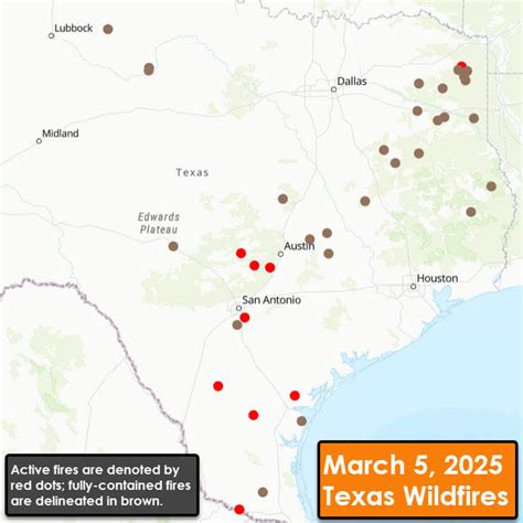 texas wildfire map