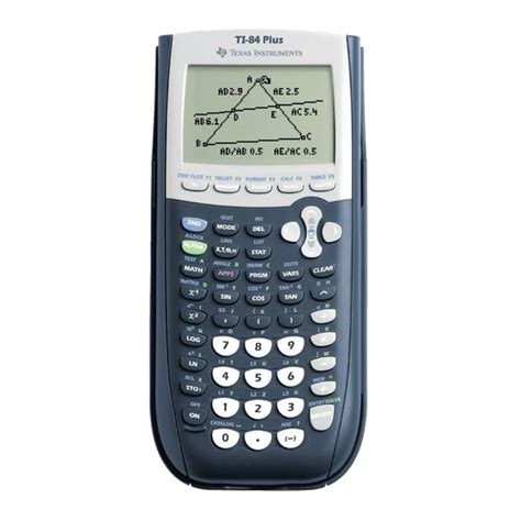 Download Texas Instruments Ti 84 Plus Silver Edition User Manual 