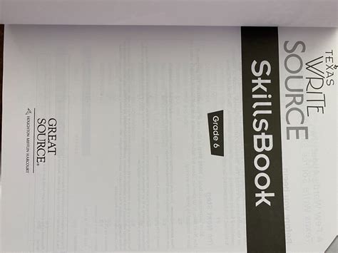 Full Download Texas Write Source Skills Book Answers Grade 6 