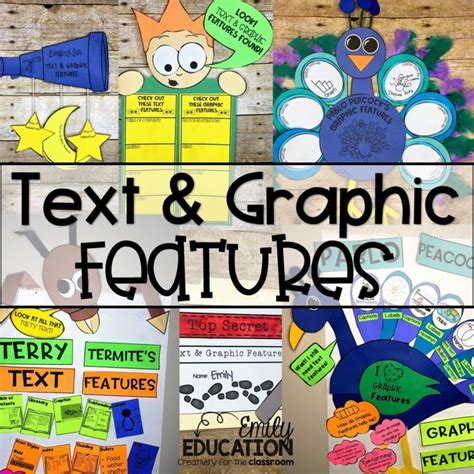 Text And Graphic Features Emily Education Text And Graphic Features Worksheet - Text And Graphic Features Worksheet