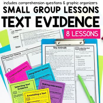 Text Evidence Small Group Lessons Passages Amp Worksheets Using Textual Evidence Worksheet - Using Textual Evidence Worksheet