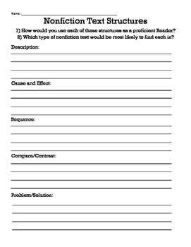 Text Structure Worksheets 6th Grade   Results For 6th Grade Text Structure Tpt - Text Structure Worksheets 6th Grade