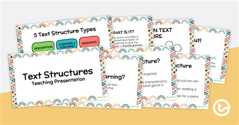 Text Structures Slide Deck Teach Starter Text Structure Powerpoint 8th Grade - Text Structure Powerpoint 8th Grade