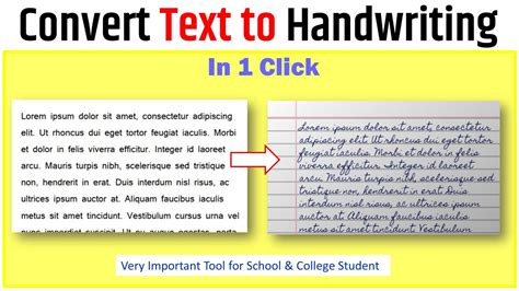 text to handwriting