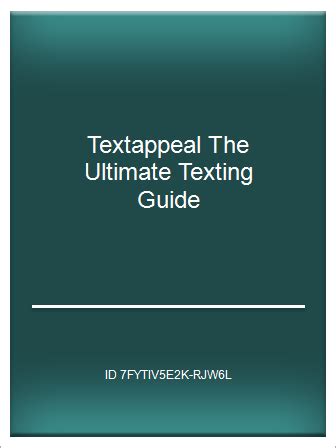 Download Textappeal The Ultimate Texting Guide 