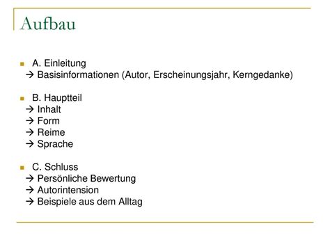 textbeschreibung lyrik aufbau