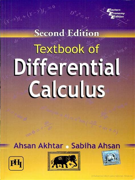Textbook Of Differential E