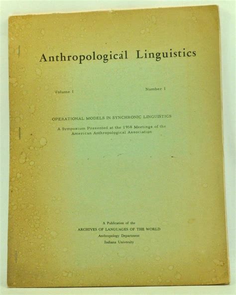Read Online Textbook Of Anthropological Linguistics 