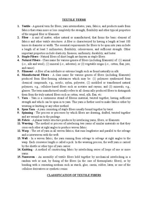 textile fibers study guide answers