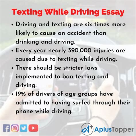 Download Texting And Driving Persuasive Paper 