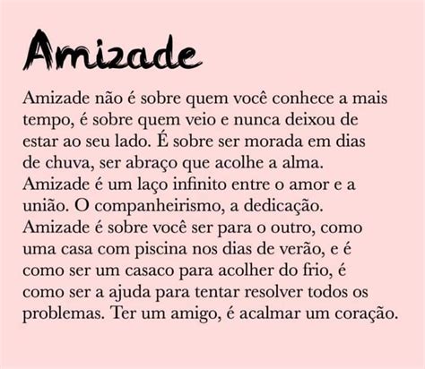 Texto De Amizade