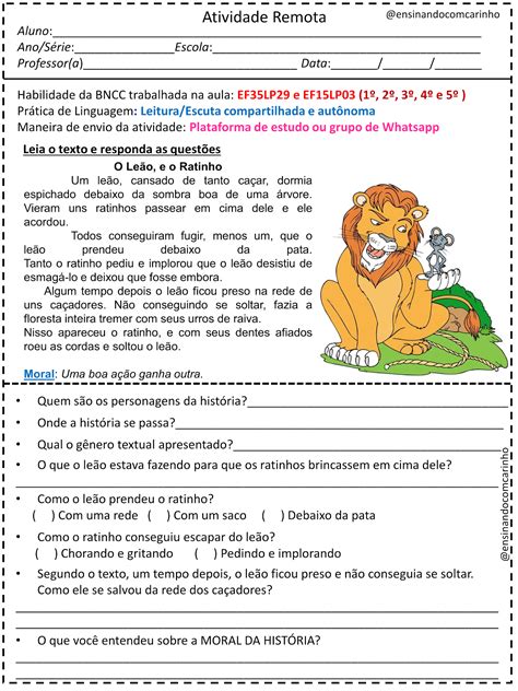 Texto E Interpretação 4 Ano