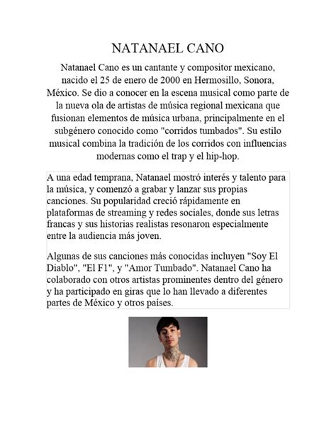 Texto Natanael Cano