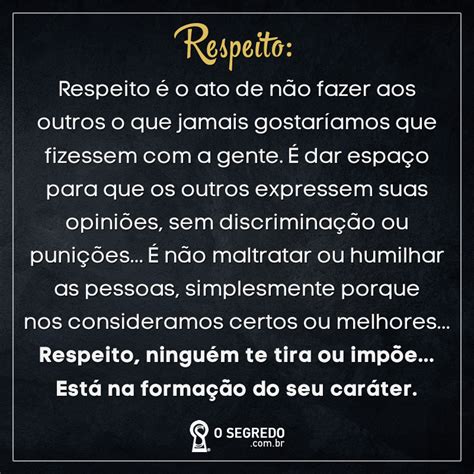 Texto Sobre Respeito
