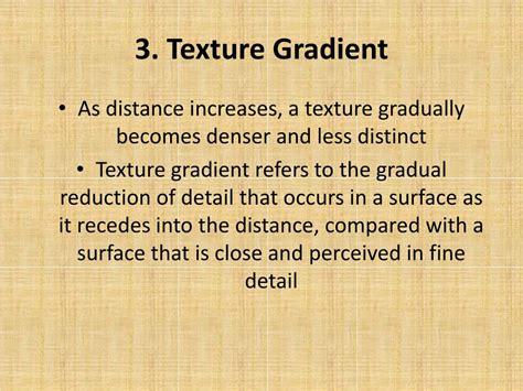 Texture Gradient Psychology