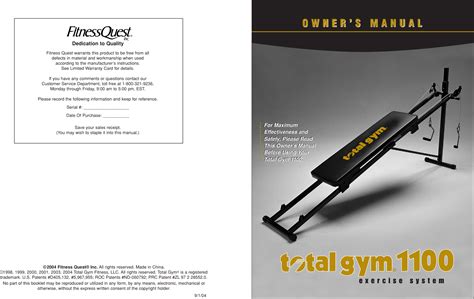 Full Download Tg 1500 Owner S Guide Total Gym 