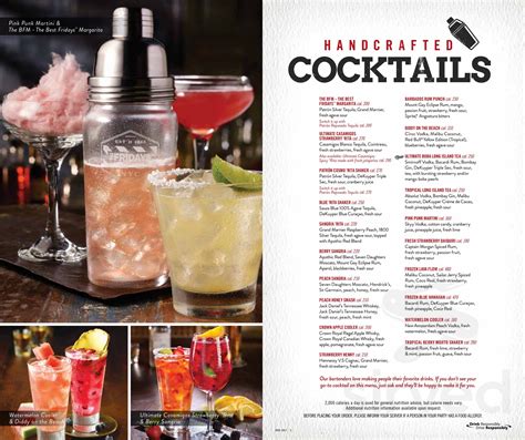 Tgi Fridays Drink Menu