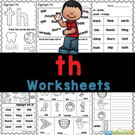 Th Words Worksheets Th Words Worksheet - Th Words Worksheet